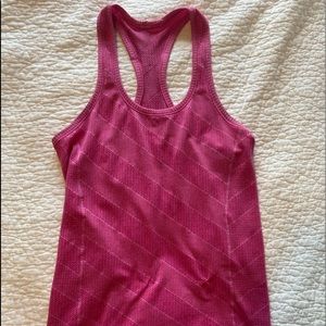Pink lululemon tank top